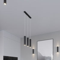 Aigostar lámpara colgante LED Negra LOOPEZ casquillo 2xGU10, carcasa de aluminio, 220-240V, IP20, CE RoHS