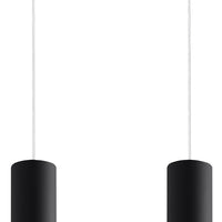 Aigostar lámpara colgante LED Negra LOOPEZ casquillo 2xGU10, carcasa de aluminio, 220-240V, IP20, CE RoHS