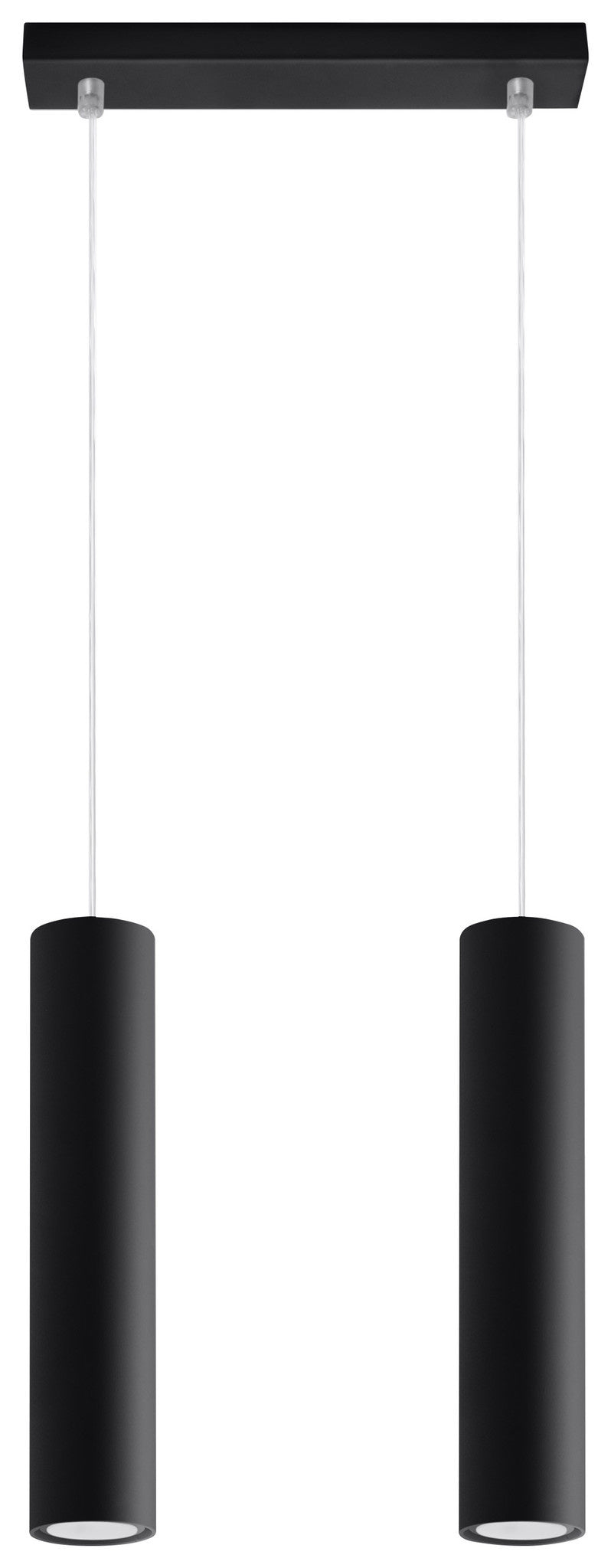 Aigostar lámpara colgante LED Negra LOOPEZ casquillo 2xGU10, carcasa de aluminio, 220-240V, IP20, CE RoHS