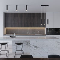 Lámpara colgante LED Aigostar Negra LOOPEZ, 3 x casquillo GU10, IP20, carcasa de aluminio, certificación CE RoHS