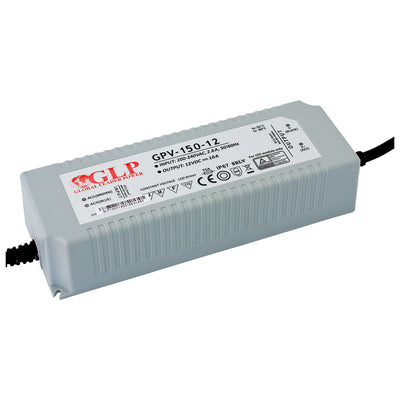 Adaptador de corriente LED Aigostar 12V 150W 12.5A IP67 impermeable para una iluminación LED 12V confiable