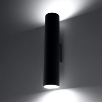 Aigostar aplique LED de pared Negro LOOPEZ con casquillo 1x GU10 IP20 carcasa de aluminio CE RoHS