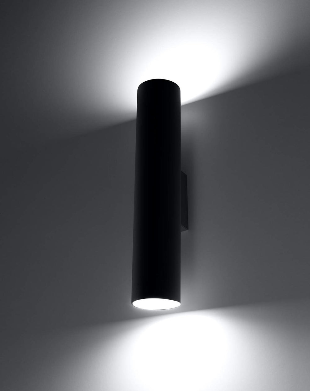 Aigostar aplique LED de pared Negro LOOPEZ con casquillo 1x GU10 IP20 carcasa de aluminio CE RoHS