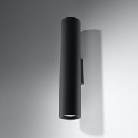 Aigostar aplique LED de pared Negro LOOPEZ con casquillo 1x GU10 IP20 carcasa de aluminio CE RoHS