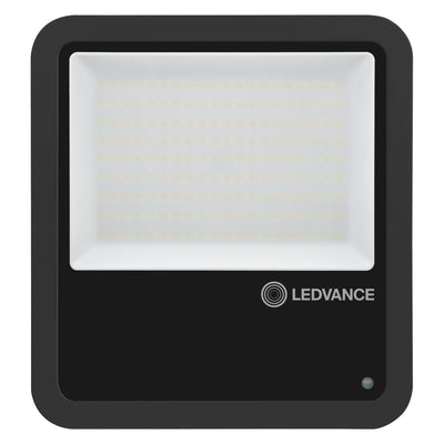 Foco LED con fotocélula negro 100w 15000 lúmenes 100d 4000k blanco frío sensor de luz