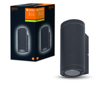 Ledvance ENDURA BEAM Aplique de Pared UpDown GU10, 2x35W, IP44 Exterior de Superficie, Aluminio Gris Oscuro