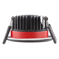 Foco LED empotrado resistente al fuego Ledvance 8W 3000K regulable IP65 Negro 90CRI haz de 36°