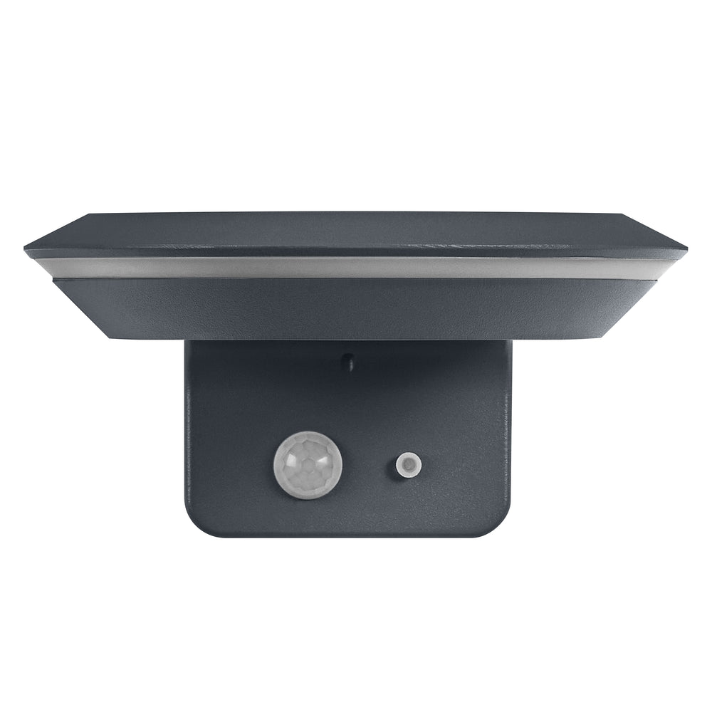 Ledvance Endura Style solar GLOW Sensor de Pared LED 3.6W 3000K IP44 Gris Oscuro Luz Exterior