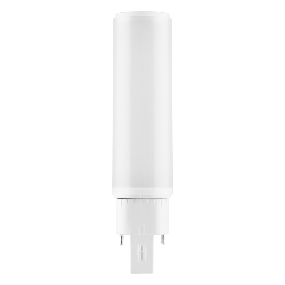 led pl-c dulux hf & ac mains v 6w 600 lúmenes útiles 3000k g24q-1 reemplaza 13w