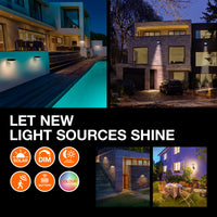 Ledvance Endura Style solar GLOW Sensor de Pared LED 3.6W 3000K IP44 Gris Oscuro Luz Exterior