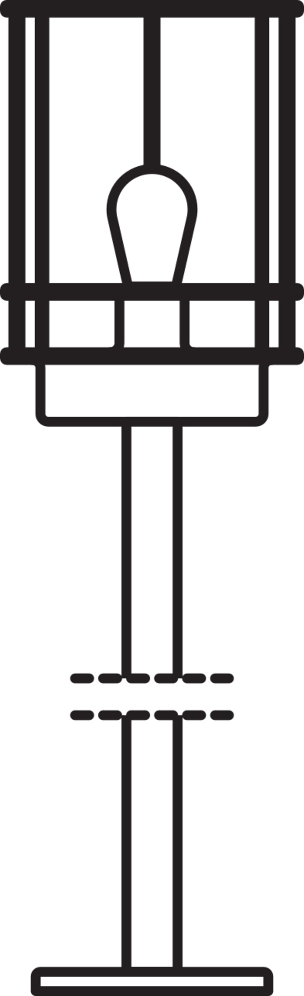 Ledvance ENDURA Classic Post 80cm E27 Lámpara de exterior de acero inoxidable para caminos LED IP44