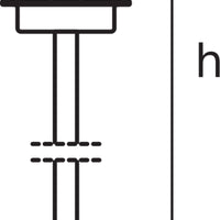 Ledvance ENDURA Classic Post 80cm E27 Lámpara de exterior de acero inoxidable para caminos LED IP44