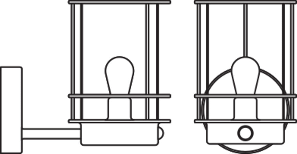 Ledvance ENDURA Classic Post Sensor Up E27 aplique de pared exterior de acero inoxidable IP44 con sensor de movimiento y luz