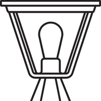 Ledvance ENDURA Classic Tradition Farol Exterior 33cm E27 Negro/Oro IP44 Aluminio Fundido a Presión