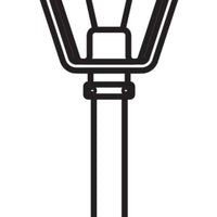 Ledvance ENDURA Classic Tradition farol de pie exterior E27 Negro/Oro IP44 aluminio 1000mm