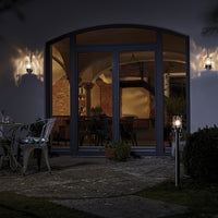 Lámpara de exterior Ledvance ENDURA Classic Post 55cm E27 de acero inoxidable IP44 con difusor de vidrio