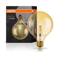 Ledvance Vintage 1906 Globo LED E27 2.5W 2400K Vidrio Dorado 220 lúmenes IP20 no regulable