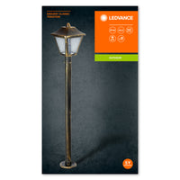 Ledvance ENDURA Classic Tradition farol de pie exterior E27 Negro/Oro IP44 aluminio 1000mm