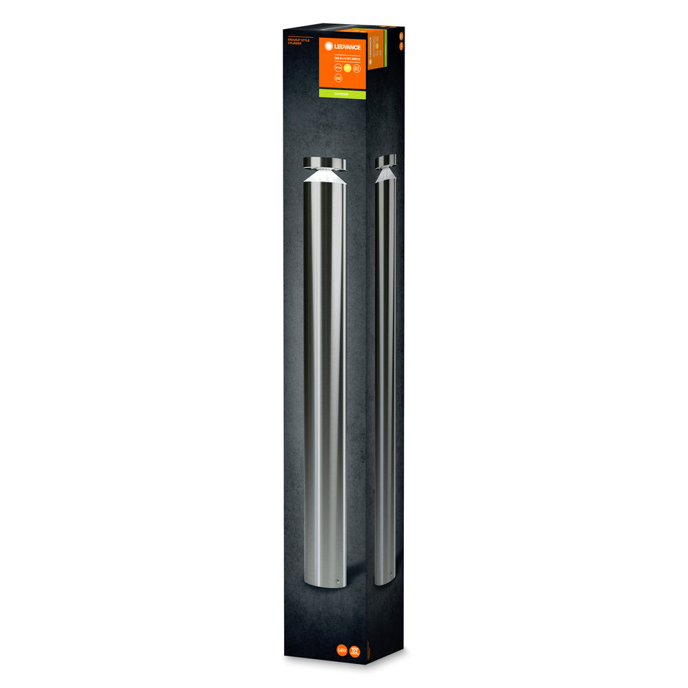 Ledvance ENDURA Style Cylinder 80cm LED acero inoxidable aplique de exterior 6W 3000K IP44 Blanco Cálido