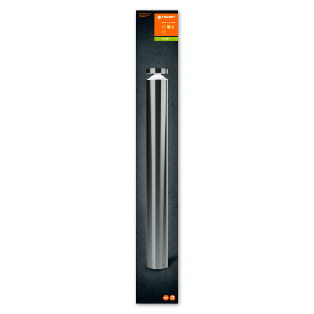Ledvance ENDURA Style Cylinder 80cm LED acero inoxidable aplique de exterior 6W 3000K IP44 Blanco Cálido