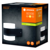 Ledvance ENDURA Style UpDown Puck Aplique de Pared LED 13W 3000K 980 lúmenes IP44 Gris Oscuro Exterior