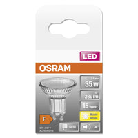 Ledvance Foco LED GU10 2.6W 2700K 230 lúmenes 36° Plateado para Techo o Pared IP20