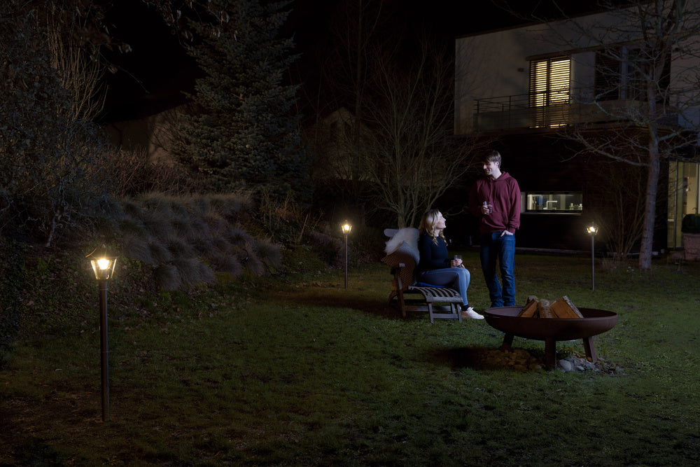 Ledvance ENDURA Classic Tradition Farol Exterior 33cm E27 Negro/Oro IP44 Aluminio Fundido a Presión