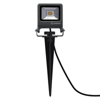 Ledvance ENDURA Foco de Jardín con Estaca LED Exterior 10W 3000K 800 lúmenes IP65 Gris Oscuro