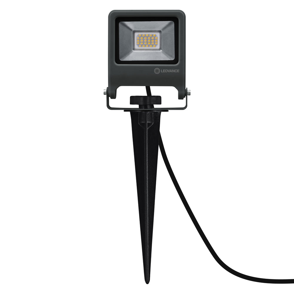 Ledvance ENDURA Garden Flood Spike Luz LED Exterior 20W 3000K 1700 lúmenes IP65 Gris Oscuro