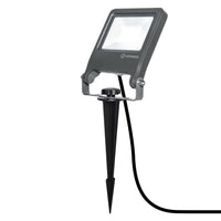 Ledvance ENDURA Garden Flood Spike Luz LED Exterior 20W 3000K 1700 lúmenes IP65 Gris Oscuro
