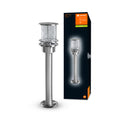 Lámpara de exterior Ledvance ENDURA Classic Post 55cm E27 de acero inoxidable IP44 con difusor de vidrio