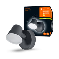 Ledvance ENDURA Style Midi Spot I aplique de pared LED 13.5W 3000K 800 lúmenes IP44 Gris oscuro exterior