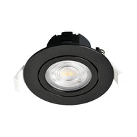 Foco LED dimmable Braytron de 7W, 630 lúmenes, temperatura de color 3IN1, negro, CRI >80, IP20