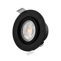 Foco LED dimmable Braytron de 7W, 630 lúmenes, temperatura de color 3IN1, negro, CRI >80, IP20