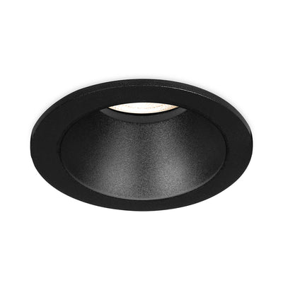 Foco interior Braytron, casquillo MR16, 35W, aluminio negro, diámetro de 85mm