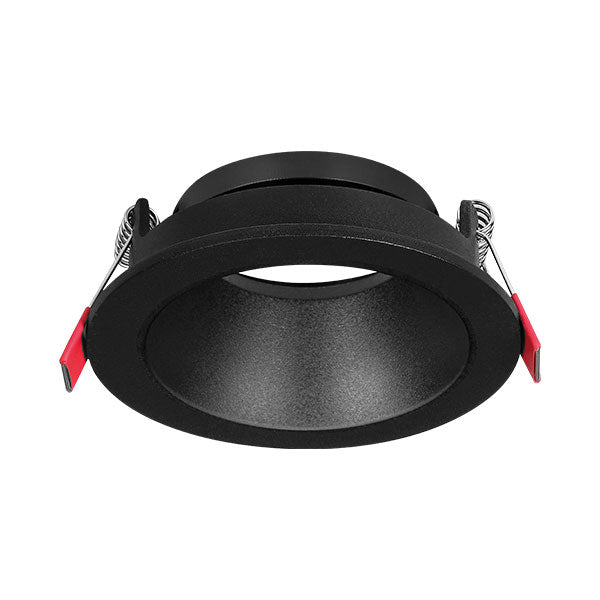 Foco interior Braytron, casquillo MR16, 35W, aluminio negro, diámetro de 85mm