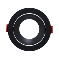 Foco interior Braytron, casquillo MR16, 35W, aluminio negro, diámetro de 85mm