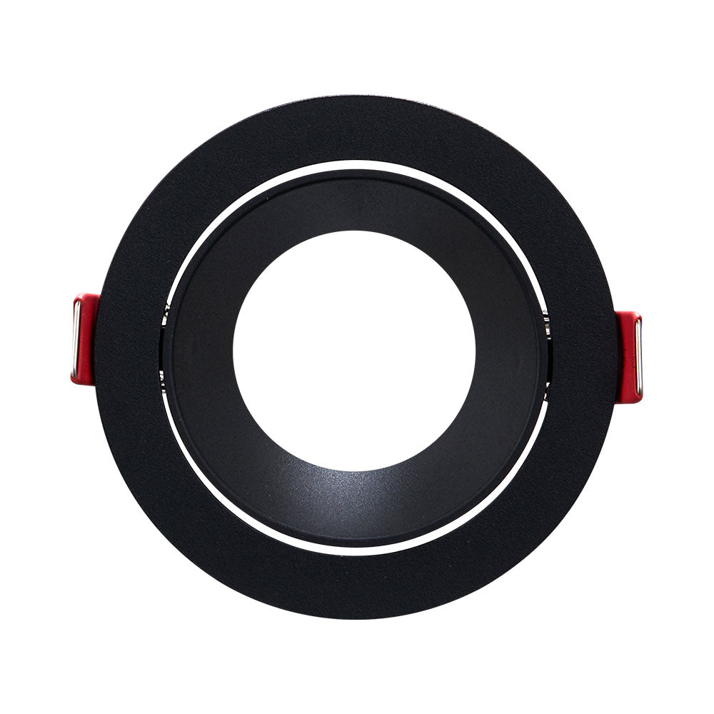 Foco interior Braytron, casquillo MR16, 35W, aluminio negro, diámetro de 85mm