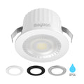 Foco LED Braytron 3W 3000K blanco cálido IP54 38° haz 210 lúmenes no regulable