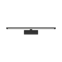 Braytron 12W LED mirror lamp, 900 lumen, 3-in-1 CCT, IP44, black aluminum, 600 mm length