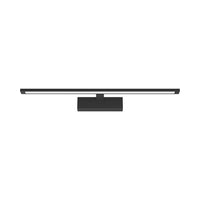 Braytron 12W LED mirror lamp, 900 lumen, 3-in-1 CCT, IP44, black aluminum, 600 mm length