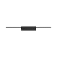 Braytron 12W LED mirror lamp, 900 lumen, 3-in-1 CCT, IP44, black aluminum, 600 mm length