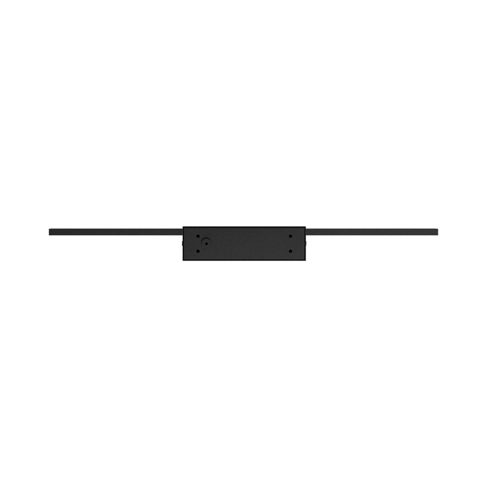 Braytron 12W LED mirror lamp, 900 lumen, 3-in-1 CCT, IP44, black aluminum, 600 mm length
