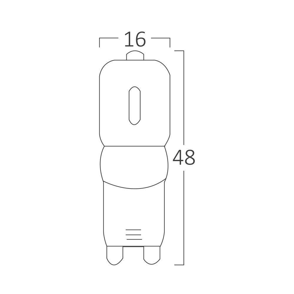 Bombilla LED Braytron G9 3W 3000K regulable 260 lúmenes 220-240V 240° Luz Cálida cápsula IP20