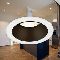Foco empotrado LED Braytron GU10, máx. 35W, IP20, redondo de aluminio Blanco-Negro, corte de 85mm 70mm