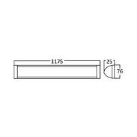 Braytron luz lineal LED 35W 6500K 3600 lúmenes IP40 220-240V Blanco 1175mm luz blanca fría para interiores
