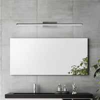 Lámpara de espejo LED Braytron 12W Negra 600mm 3-en-1 CCT 220-240V IP44 900 lúmenes Aluminio