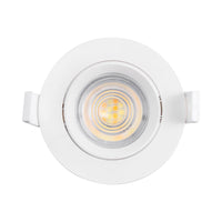 Braytron Foco LED 7W 220-240V CCT 3-en-1 Regulable Redondo Blanco IP20 630 lúmenes Haz 38°