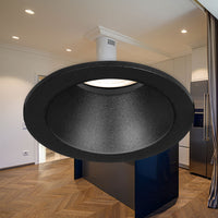 Foco empotrable LED Braytron, casquillo MR16, 35W máx, IP20 Aluminio negro redondo corte 85mm hueco 70mm