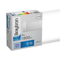 Aplique de pared LED Braytron 18W 4000K 1800 lúmenes IP40 Blanco 575mm iluminación interior tipo batten